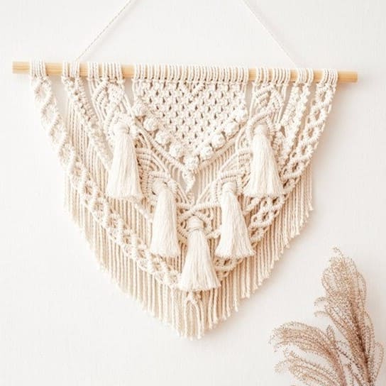Macramé Mural Macramé mural : l'art du tissage réinventé