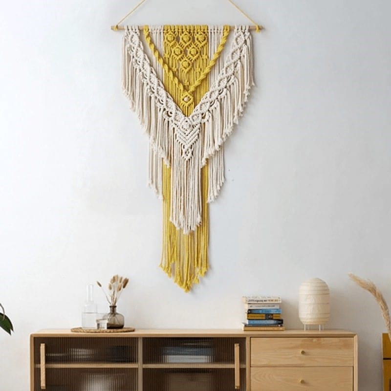 Macramé Mural Macramé mural Mustard Chic