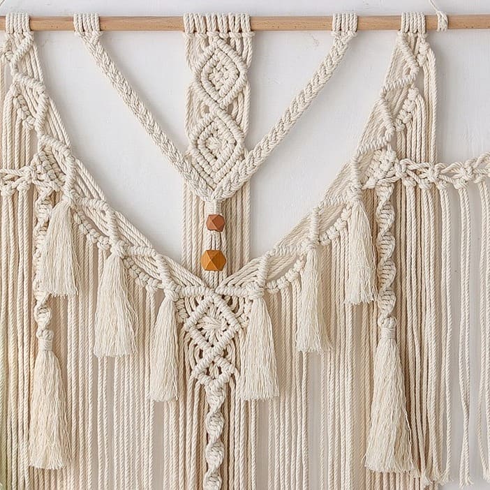 Macramé Mural Mur Merveilleux : Macramé XXL