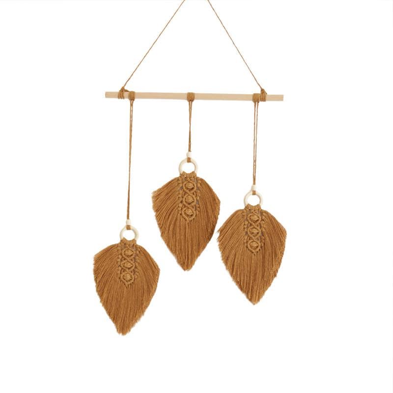 Macramé Mural Plume de Macramé Élégante