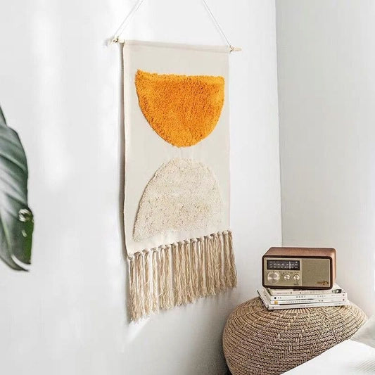 Macramé Mural Tapisserie Murale Bohème en Macramé Élégant