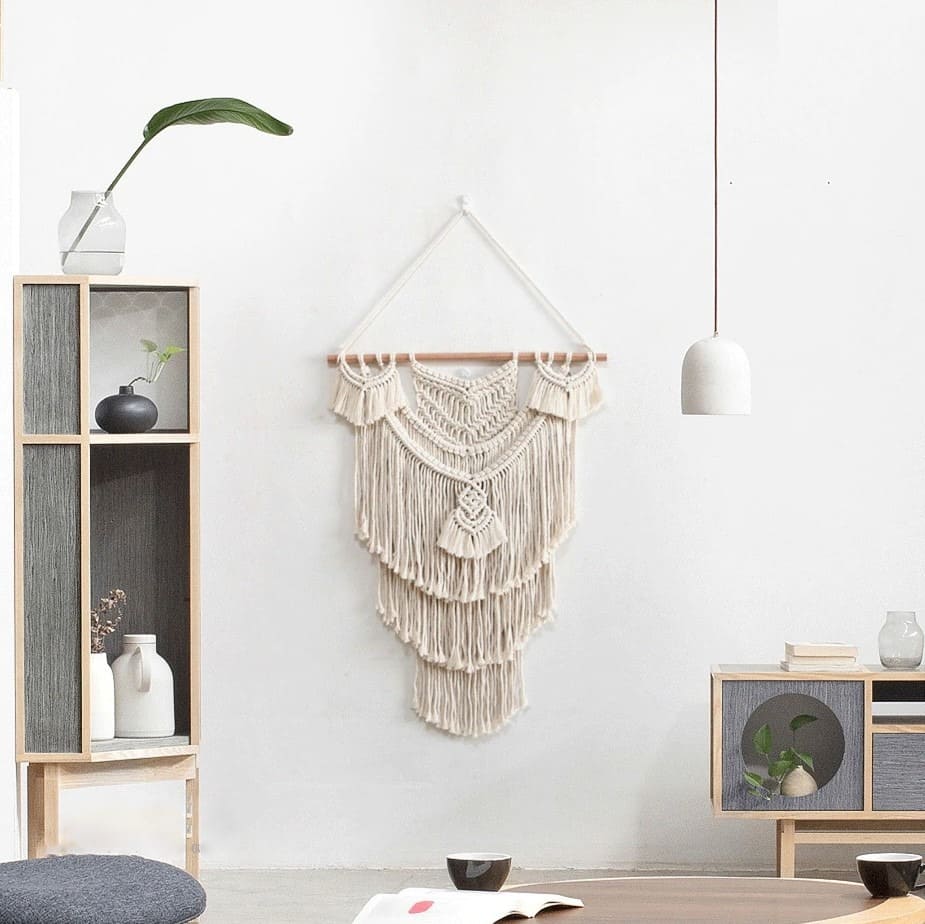 Macramé Mural Tenture Murale Macramé Élégance