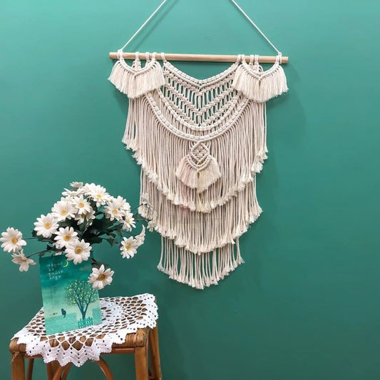 Macramé Mural Tenture Murale Macramé Élégance