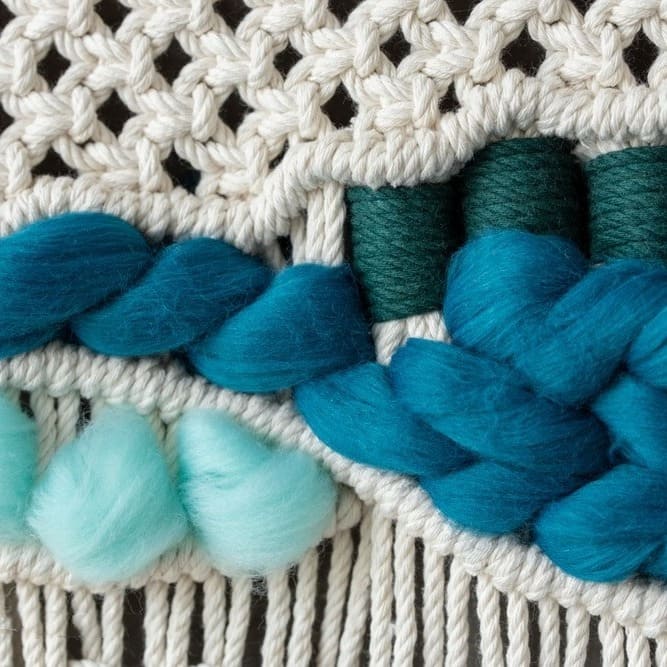 Macramé Mural Wool Wall Macramé Premium