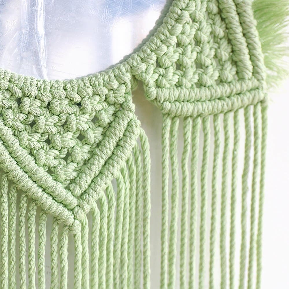 Miroir Macramé Miroir Macramé Élégance