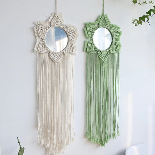 Miroir Macramé Miroir Macramé Élégance