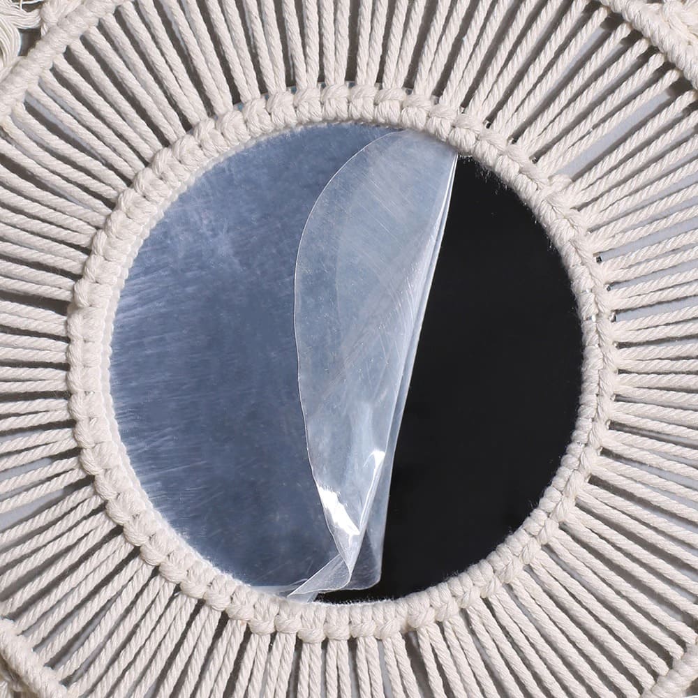 Miroir Macramé Miroir Rond en Macramé Chic