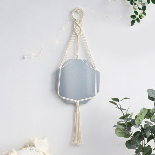 Miroir Macramé Miroir Suspendu en Macramé Chic & Écologique