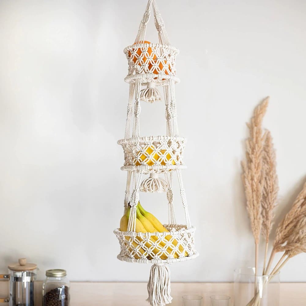 Panier Macramé Panier Macramé Fruité