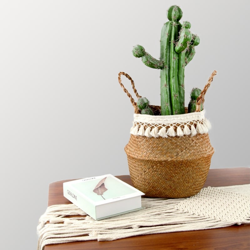 Panier Macramé Panier Macramé Thaïlandais Éclatant