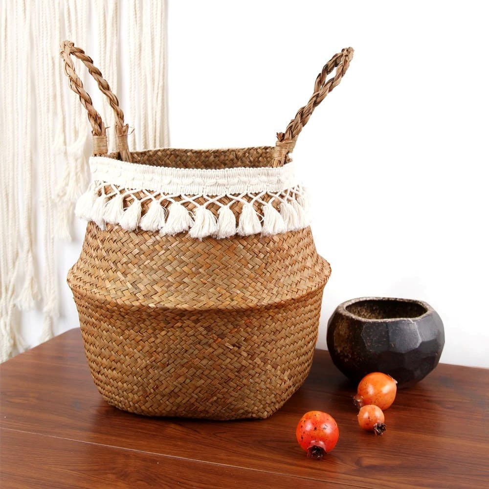 Panier Macramé Panier Macramé Thaïlandais Éclatant