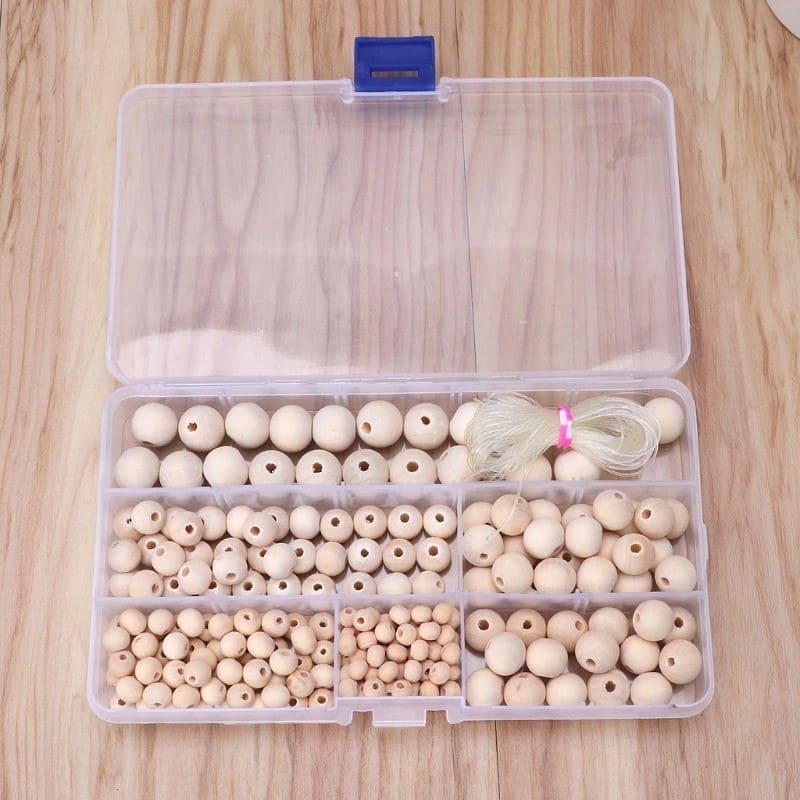 Perle Macramé Coffret Créatif de Perles en Bois Macramé