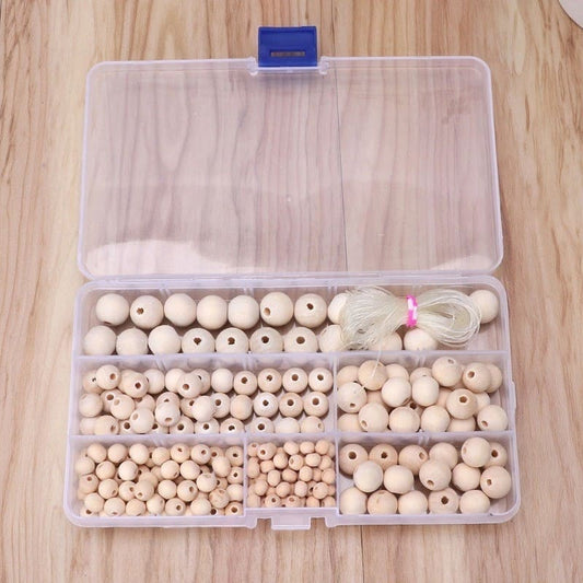 Perle Macramé Coffret Créatif de Perles en Bois Macramé