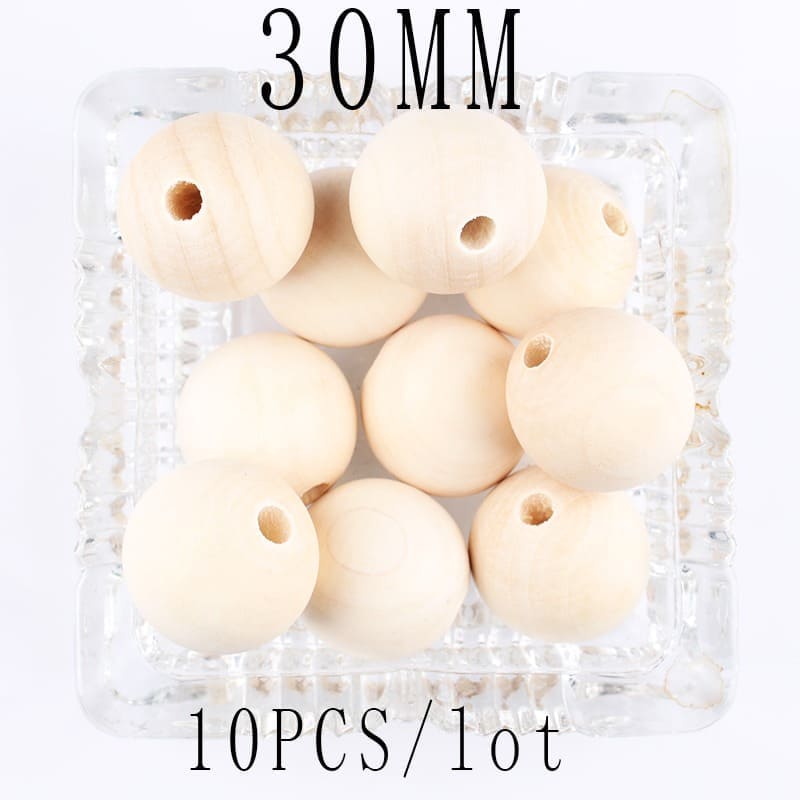 Perle Macramé Perles en Bois Éco pour Macramé Artisanale