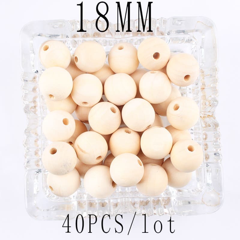 Perle Macramé Perles en Bois Éco pour Macramé Artisanale