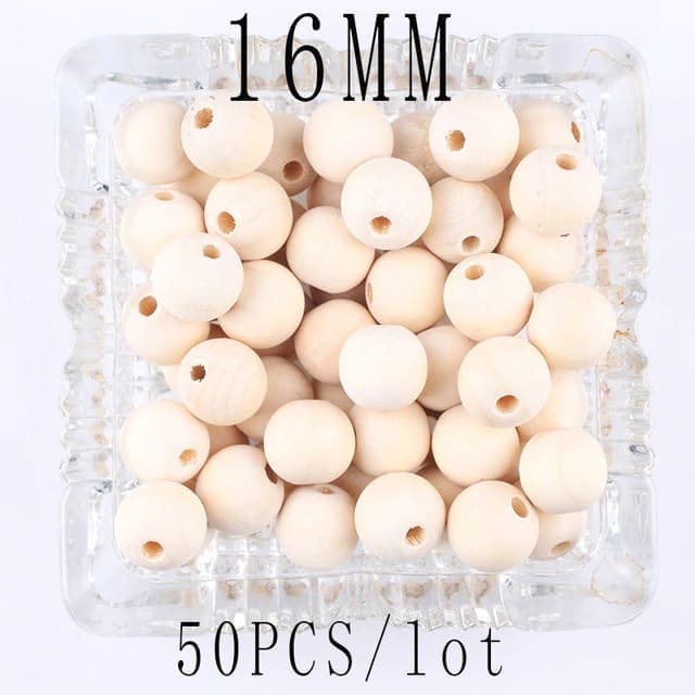 Perle Macramé Perles en Bois Éco pour Macramé Artisanale