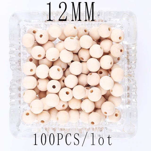 Perle Macramé Perles en Bois Éco pour Macramé Artisanale