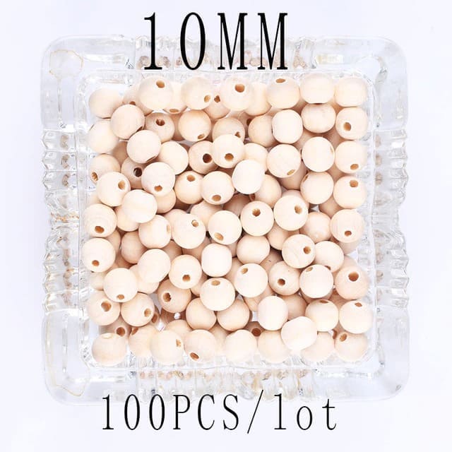 Perle Macramé Perles en Bois Éco pour Macramé Artisanale