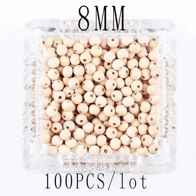 Perle Macramé Perles en Bois Éco pour Macramé Artisanale