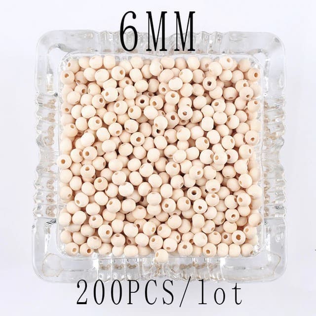 Perle Macramé Perles en Bois Éco pour Macramé Artisanale