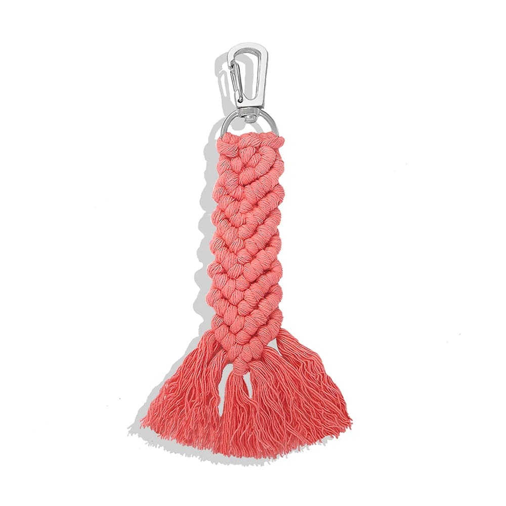 Porte Clé Macramé Porte-clé Macramé Éclat Coloré