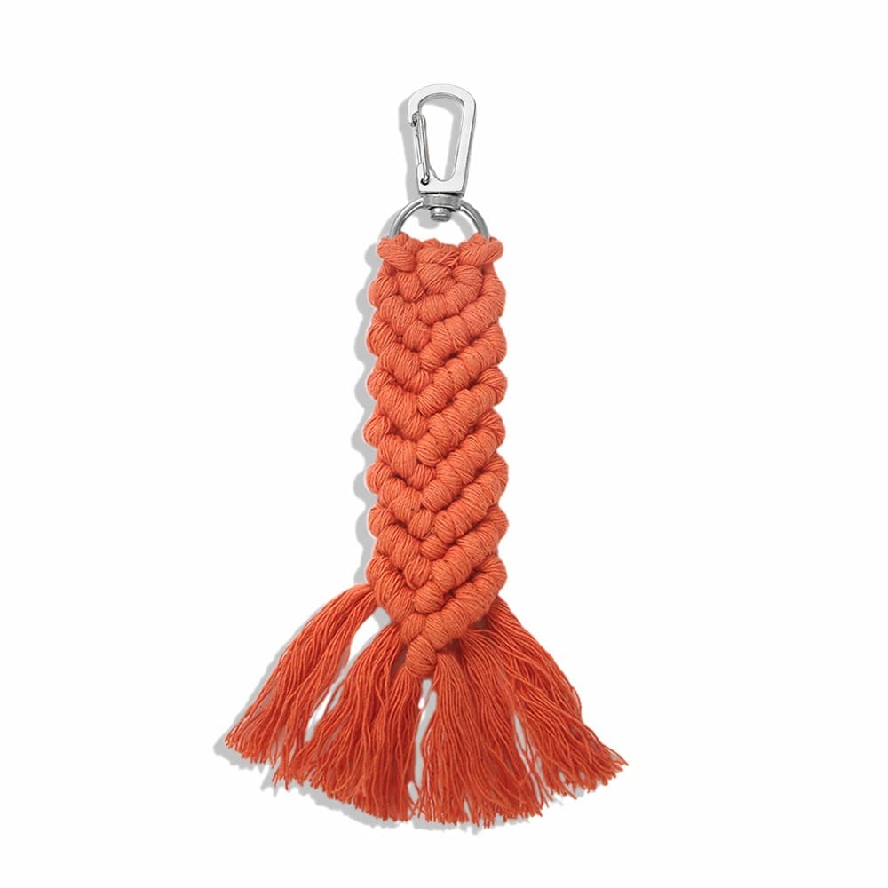 Porte Clé Macramé Porte-clé Macramé Éclat Coloré
