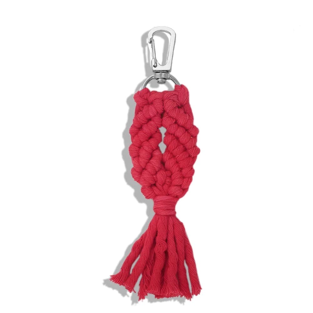 Porte Clé Macramé Porte-clé Macramé Éclat Coloré