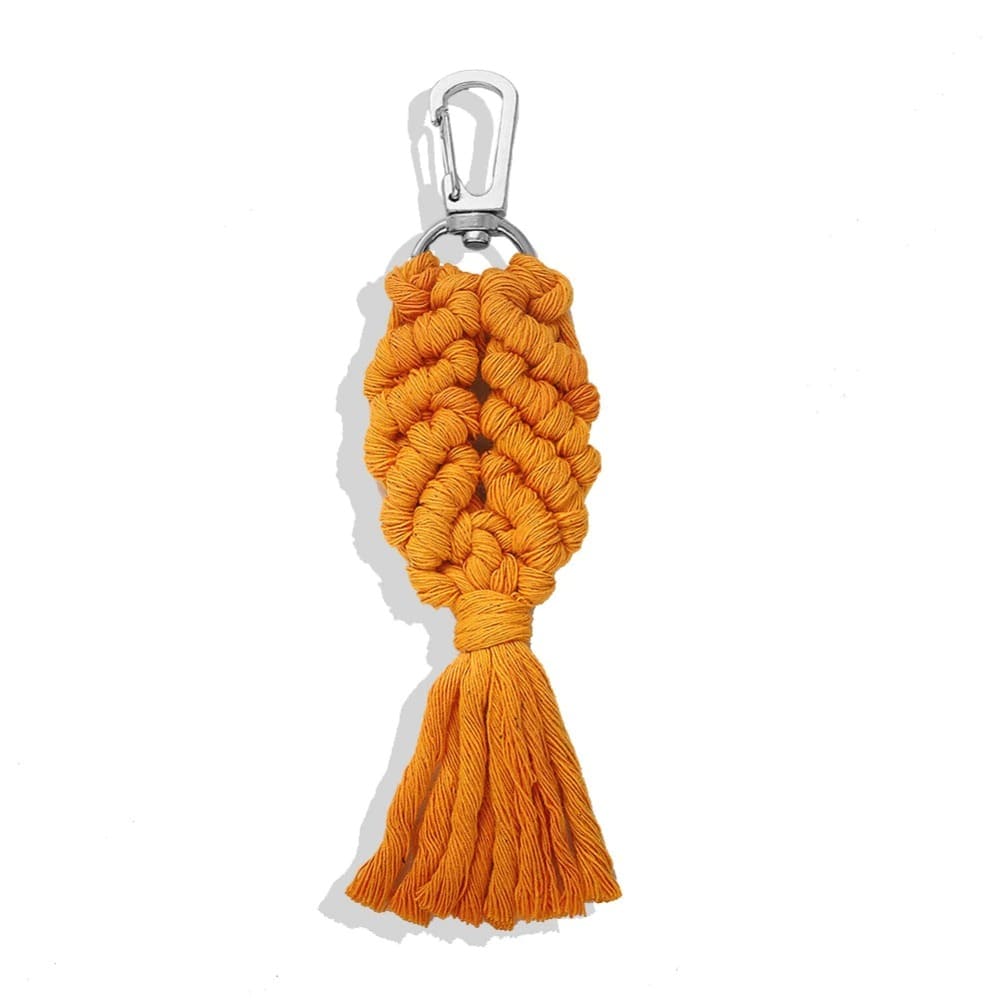 Porte Clé Macramé Porte-clé Macramé Éclat Coloré