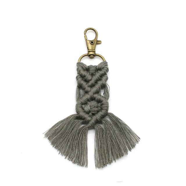 Porte Clé Macramé Porte-clé Macramé Élégance