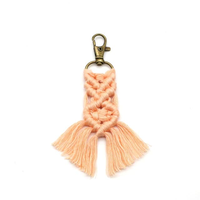 Porte Clé Macramé Porte-clé Macramé Élégance