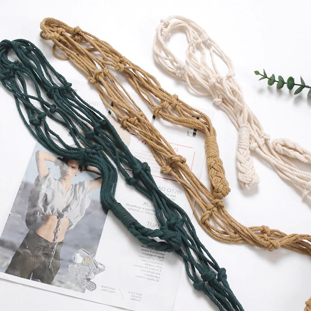 Porte-Papier Macramé Porte-papier en Macramé : la touche déco bohème