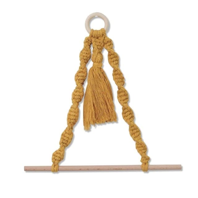 Porte-Papier Macramé Porte-papier toilette en Macramé avec pompon chic