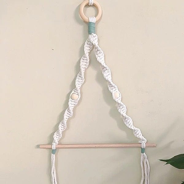 Porte-Papier Macramé Porte-Rouleur Macramé avec Perles Élégantes