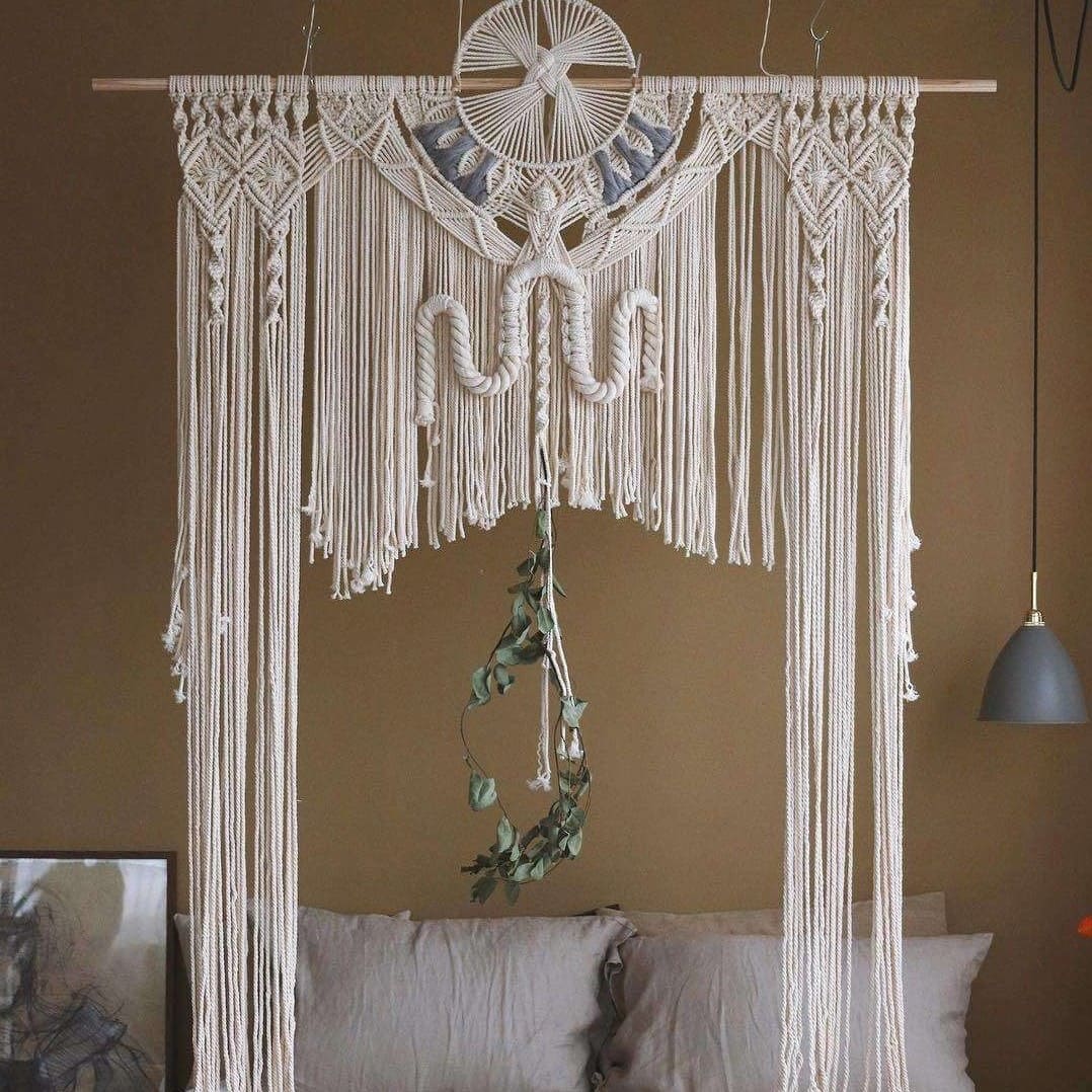 Rideau Macramé Arche de Mariage en Macramé Élégance