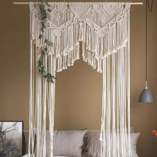 Rideau Macramé Arche de Mariage en Macramé Élégance