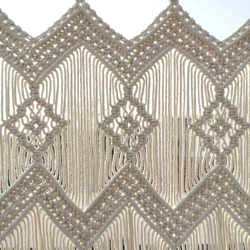 Rideau Macramé Rideau de séparation en Macramé Chic