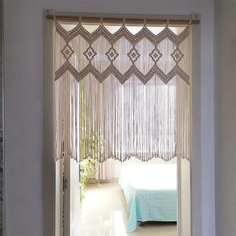 Rideau Macramé Rideau de séparation en Macramé Chic