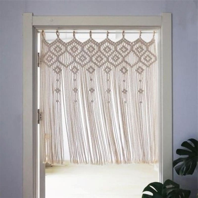 Rideau Macramé Rideau de séparation en Macramé Chic