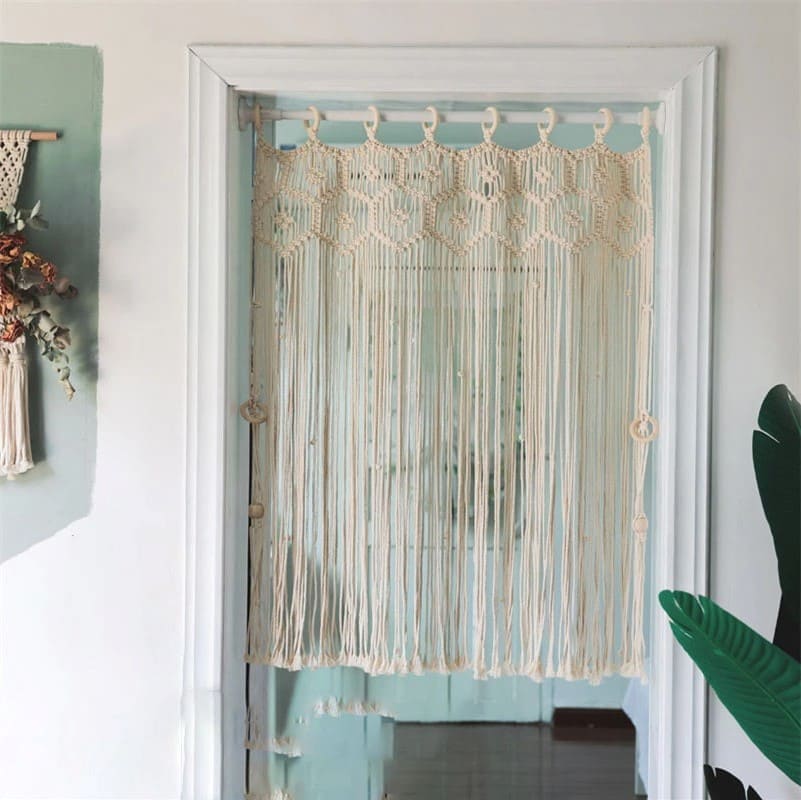 Rideau Macramé Rideau de séparation en Macramé Chic