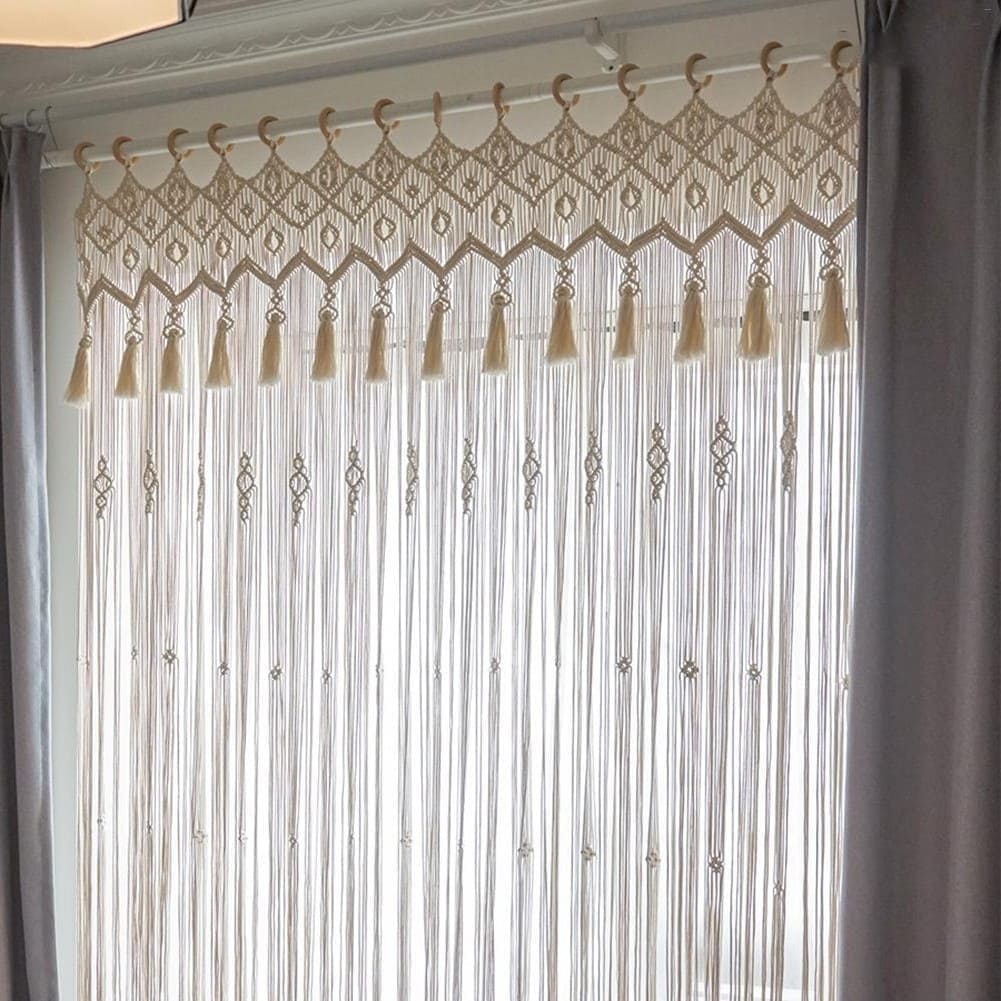 Rideau Macramé Rideau Macramé Élégance