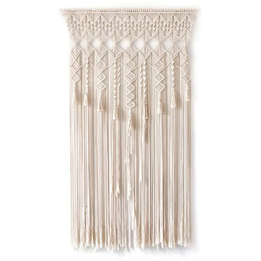 Rideau Macramé Rideau Macramé Élégué Pompons