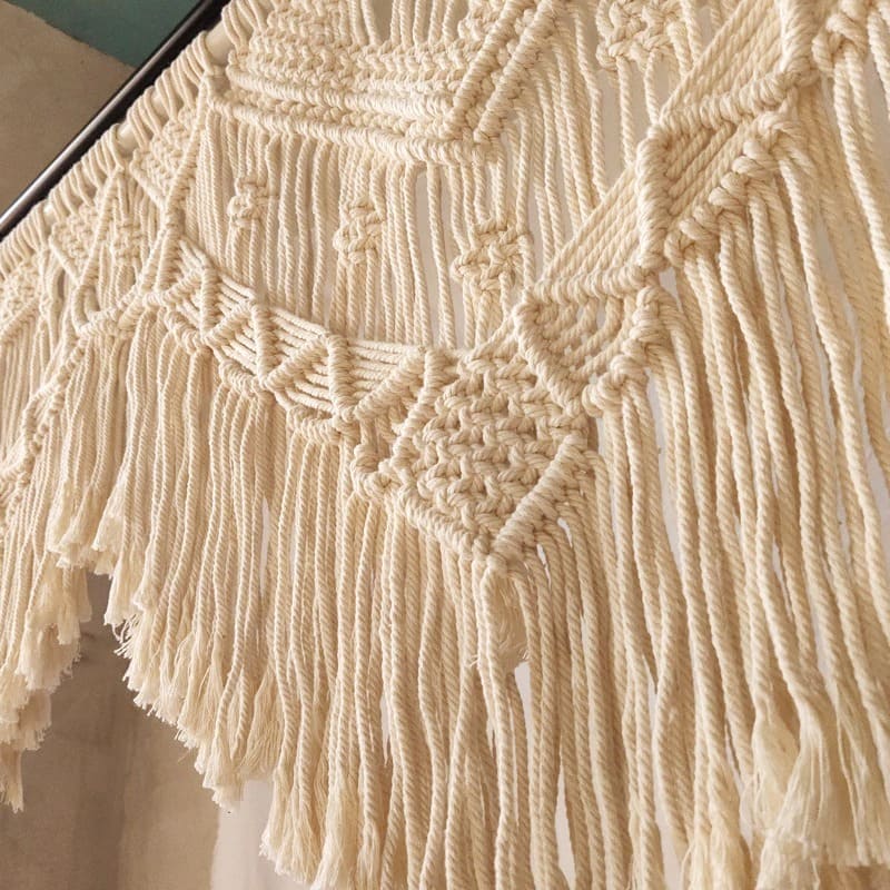 Rideau Macramé Rideau Macramé mariage Élysée