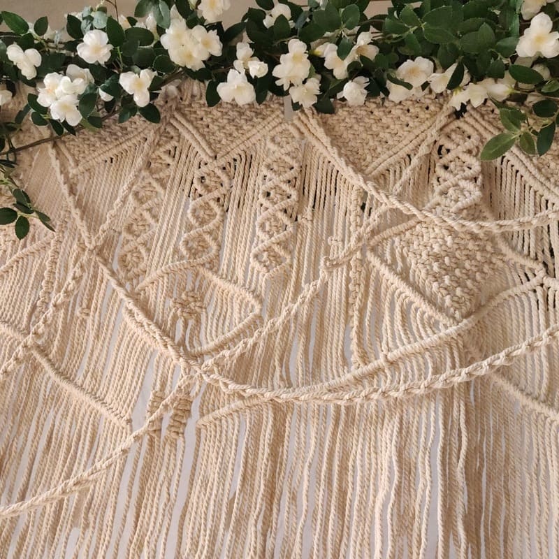 Rideau Macramé Rideau Macramé mariage Élysée