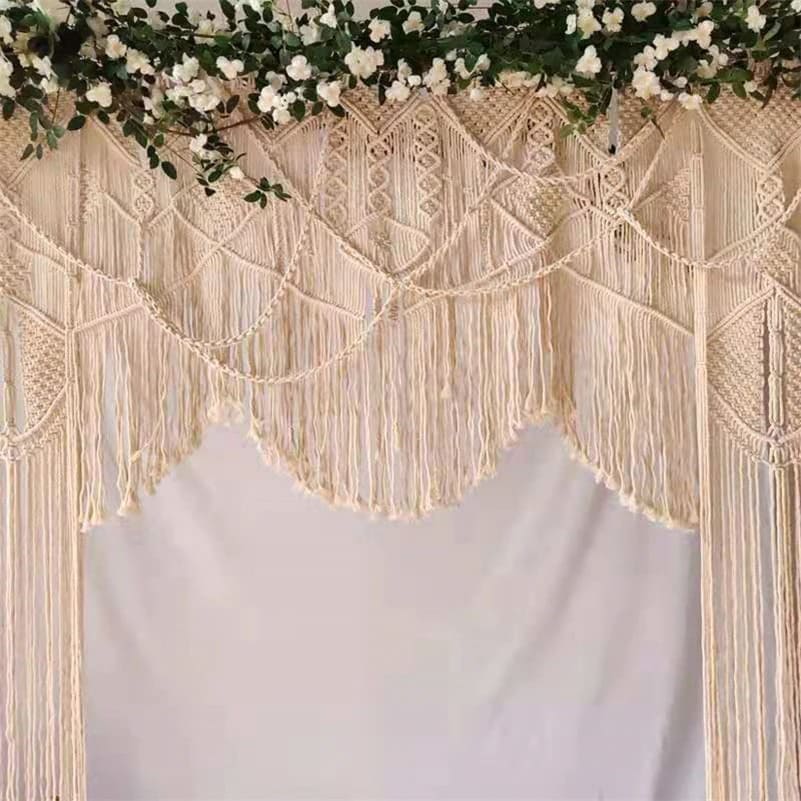 Rideau Macramé Rideau Macramé mariage Élysée