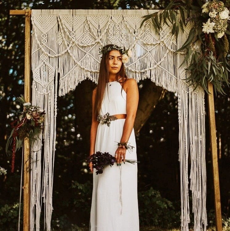 Rideau Macramé Rideau Macramé mariage Élysée