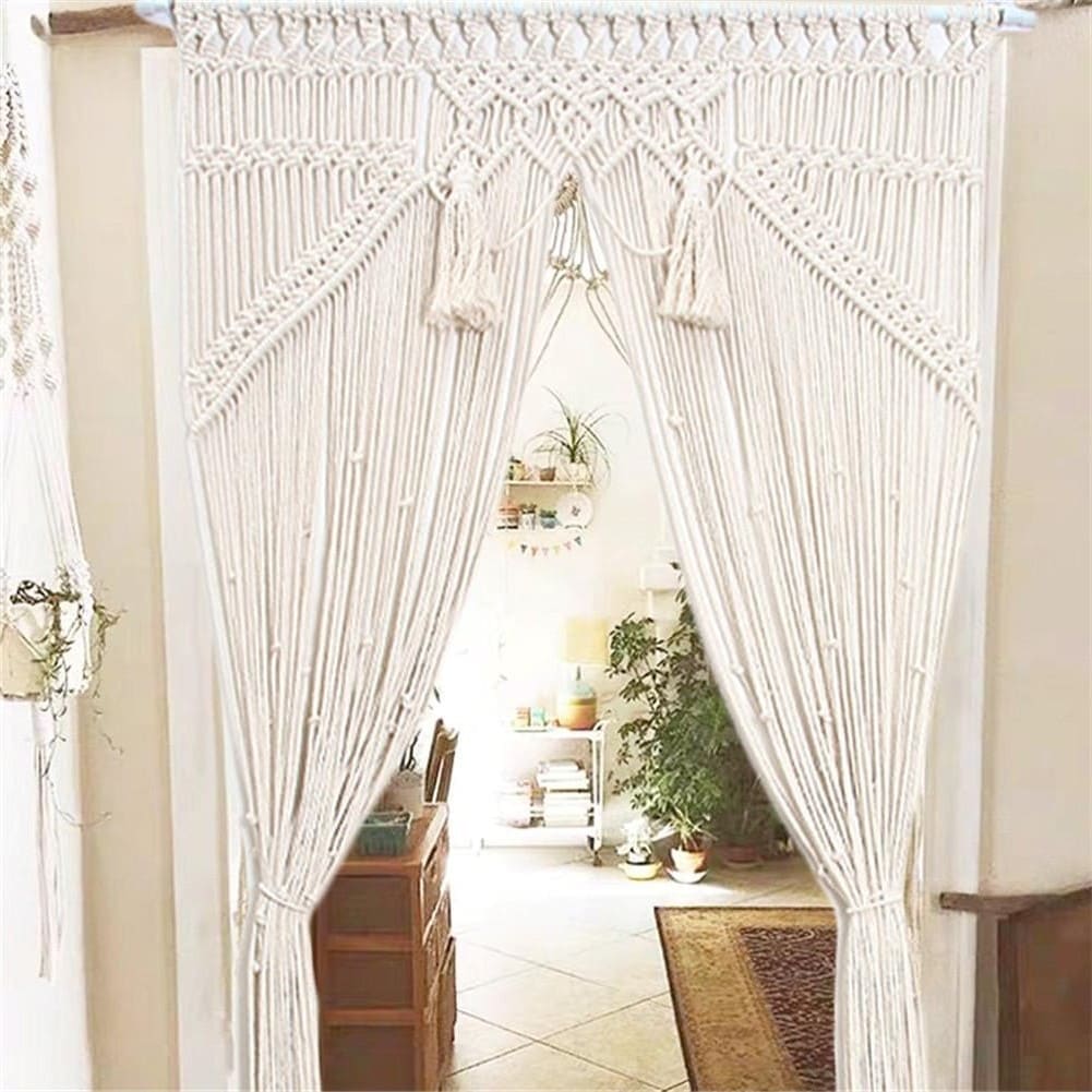 Rideau Macramé Rideaux en corde de Macramé Chic