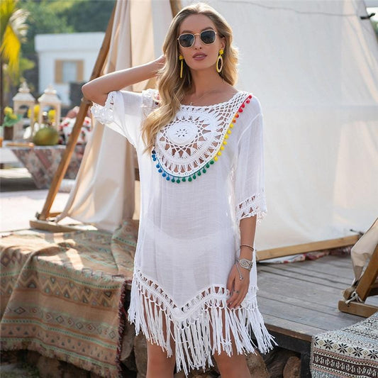 Robe macramé Robe Longue en Macramé Élégance