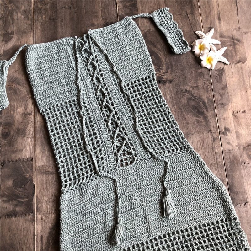 Robe macramé Robe Plage en Macramé Élégante