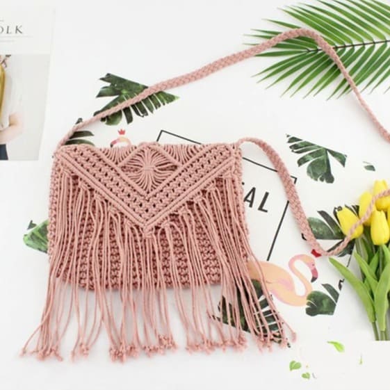 Sac Macramé Sac bandoulière en Macramé tendance