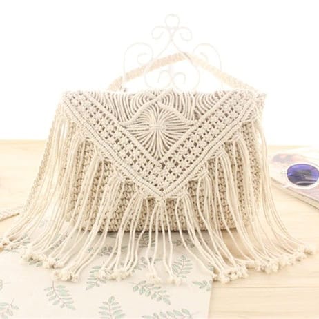 Sac Macramé Sac bandoulière en Macramé tendance